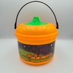 Vintage 1993 McDonald's‎ Halloween Pail Pumpkin Bucket Candy Treat Decoration